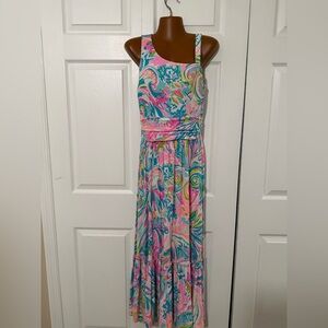 Lilly Pulitzer Hot Pink Multicolor Swirl Print
